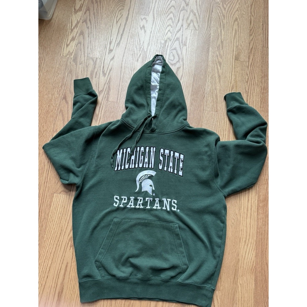 Michigan State‎ Spartans Green Hoodie Stadium Athletics Pullover Men's M